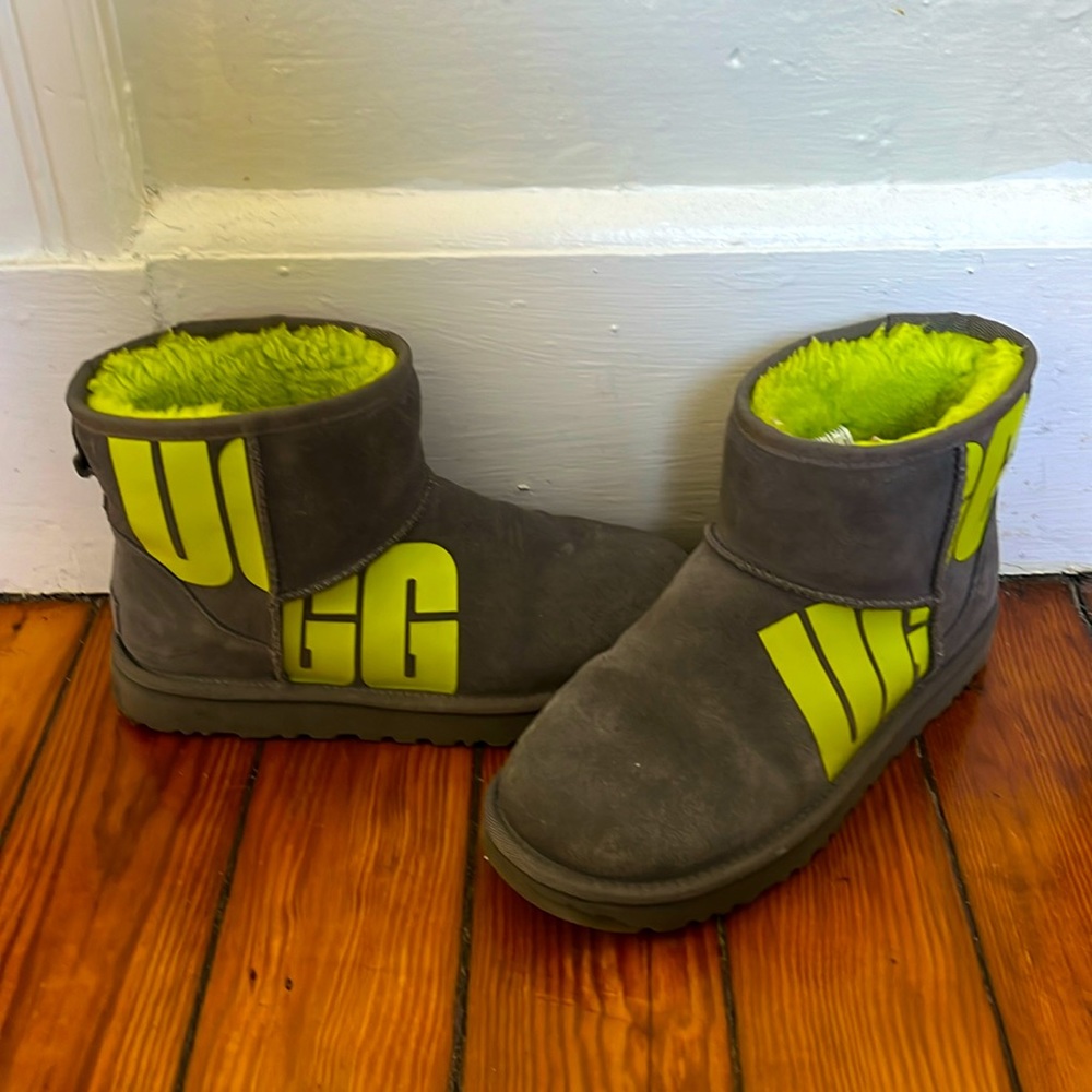 UGG Women's Classic Gray Mini Chopd Boot